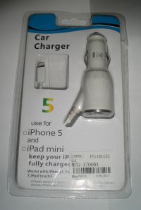 Зарядное устройство авто- iPhone 5/iPad mini iPoster.ua