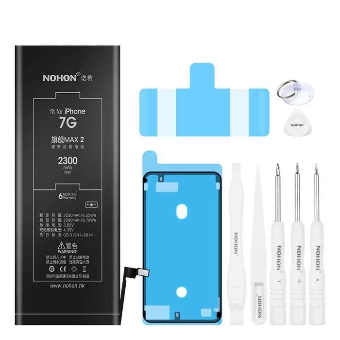 Аккумуляторная батарея NOHON Li-ion для iPhone 7 2300mAh MAX revision ver.2 +интструмент для замены iPoster.ua