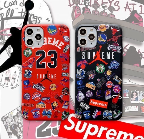 Чехол Jordan NBA/Supreme для iPhone 7/8/7plus/8Plus/X/Xs/XR iPoster.ua