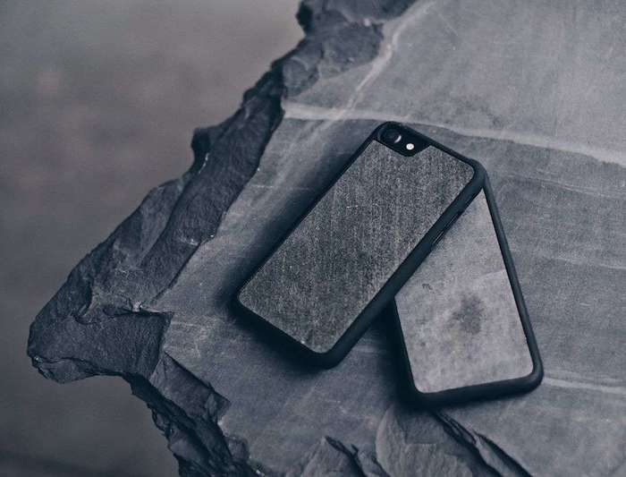 Чехол на Айфон с натурального камня + деревянный футляр Айфон 6\7\8\X iPoster.ua