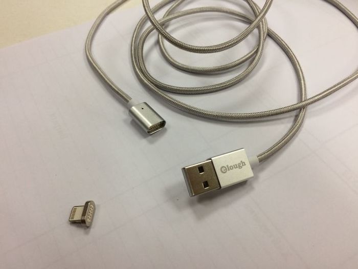 Зарядка на iPhone на магните. Магнитный USB кабель на айфон.1,5 метра. iPoster.ua
